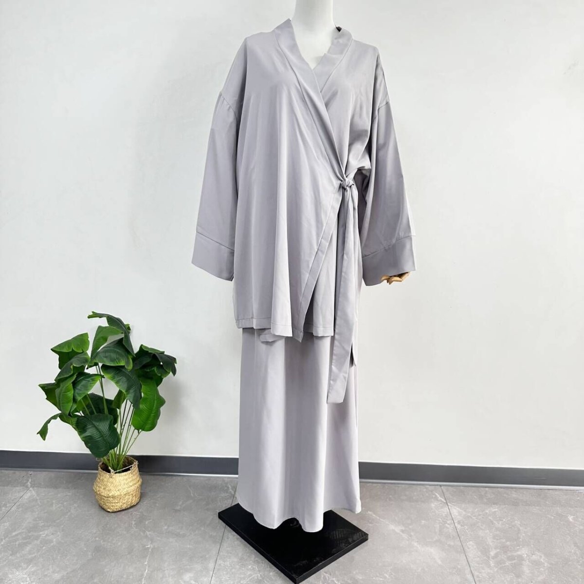 Lace-up Top With Skirt: 2-Piece Set | By Mariam's Collection