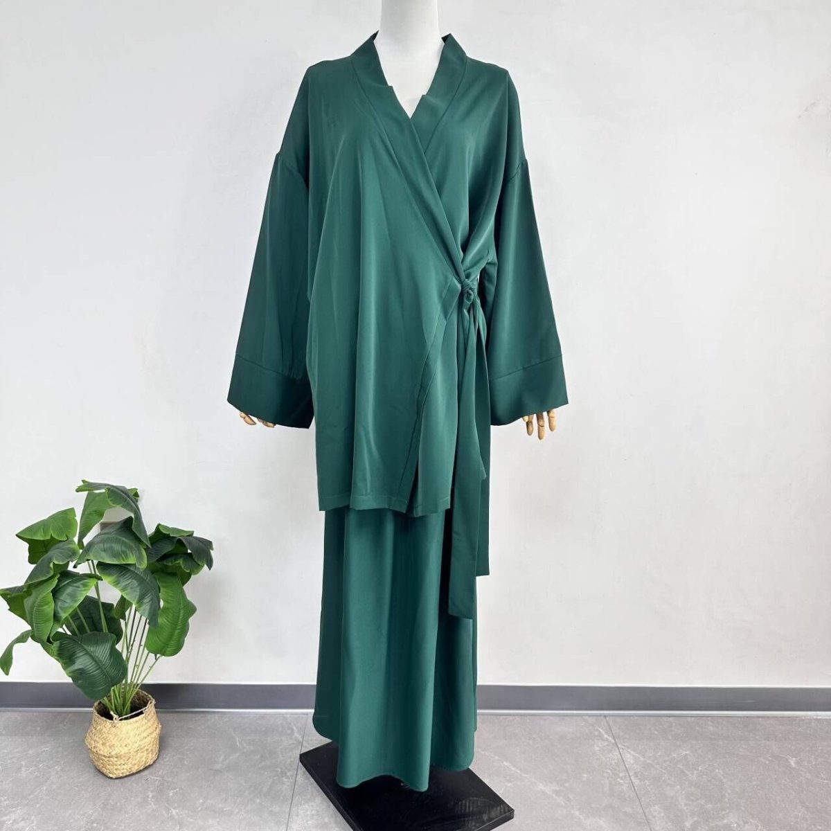 Lace-up Top With Skirt: 2-Piece Set | By Mariam's Collection