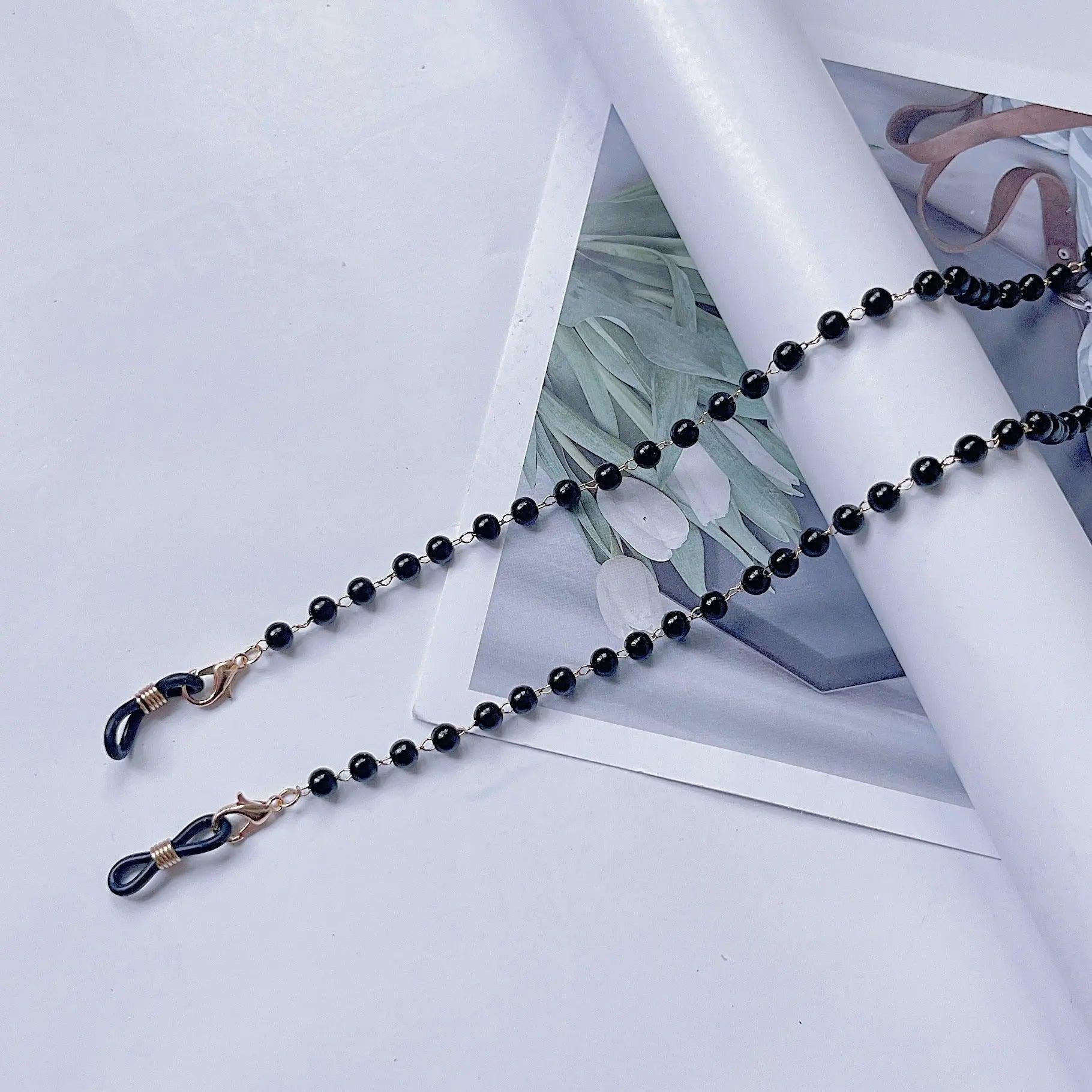 MAC006 Muslim hijab Mask Chain,Fashion Glasses Chain, pearl mask chain - Mariam's Collection
