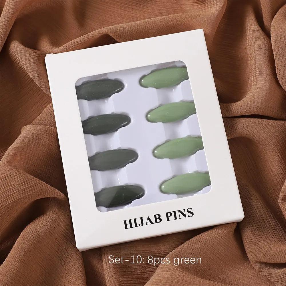 MAC008 Hijab pins, 8 pcs hijab pins - Mariam's Collection