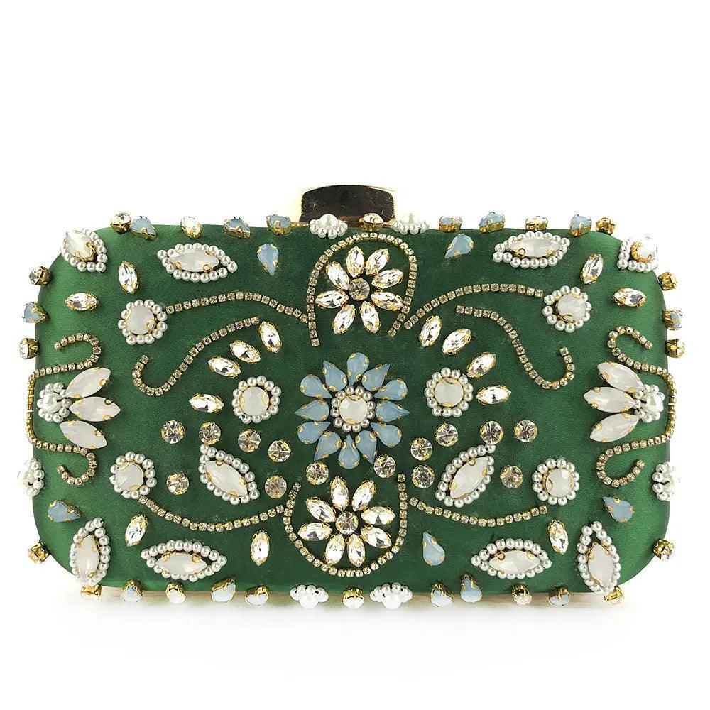 MAC012 Luxury Handbag,Diamond Cheongsam Bag - Mariam's Collection