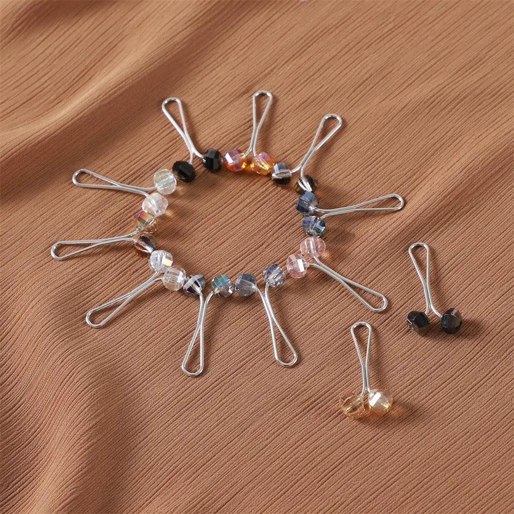 MAC019 Hijab Pin, U Shaped Brooch, 12 Pcs - Mariam's Collection