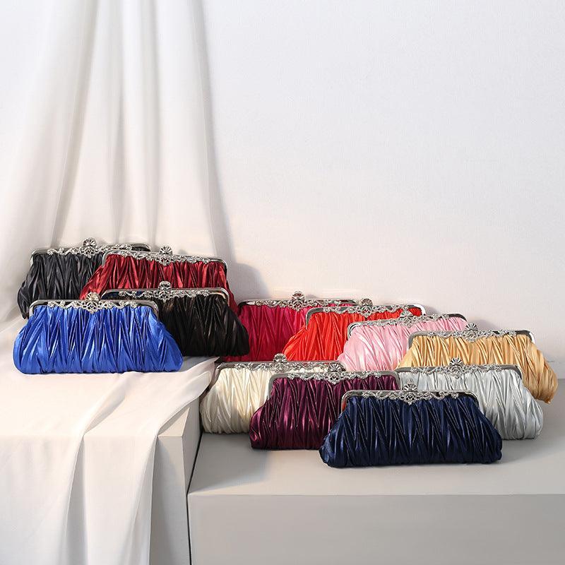 MAC070 Pleated Clutch Evening Bag Wedding Dress Evening Bag - Mariam's Collection