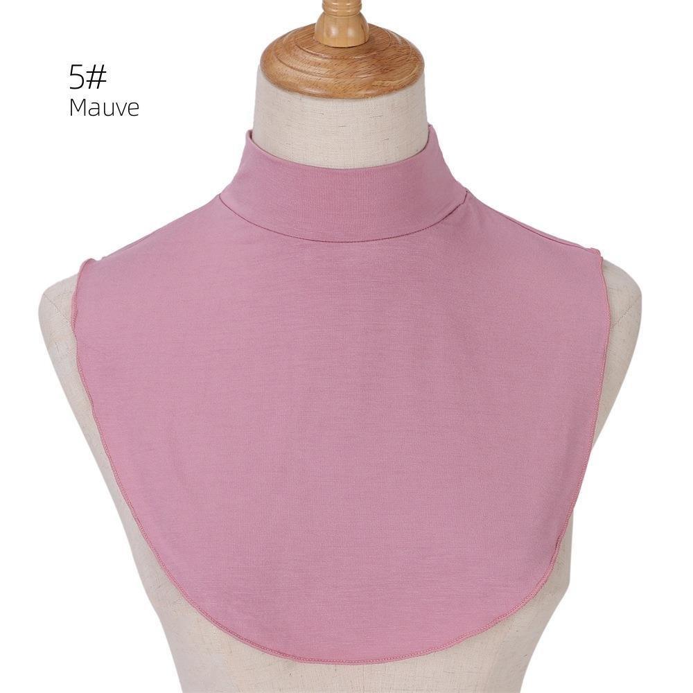 MAC144 Solid Color Modal Cotton Fake Collar Bottoming Collar - Mariam's Collection