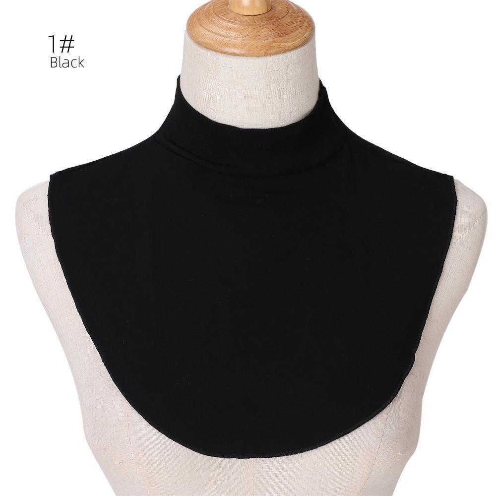MAC144 Solid Color Modal Cotton Fake Collar Bottoming Collar - Mariam's Collection