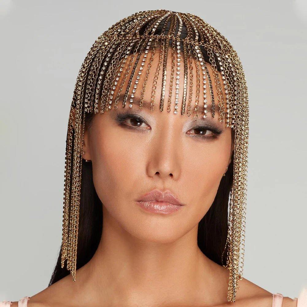 MAC153 High - end Tassel Rhinestone Hair Chain - Mariam's Collection