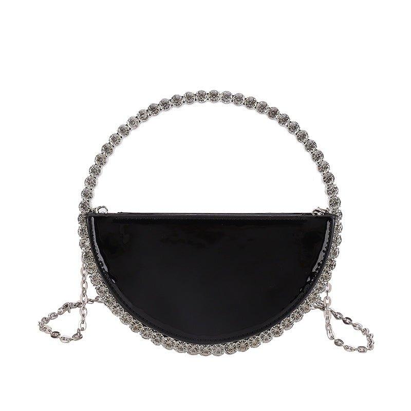 MAC154 Round Diamond Clutch - Mariam's Collection