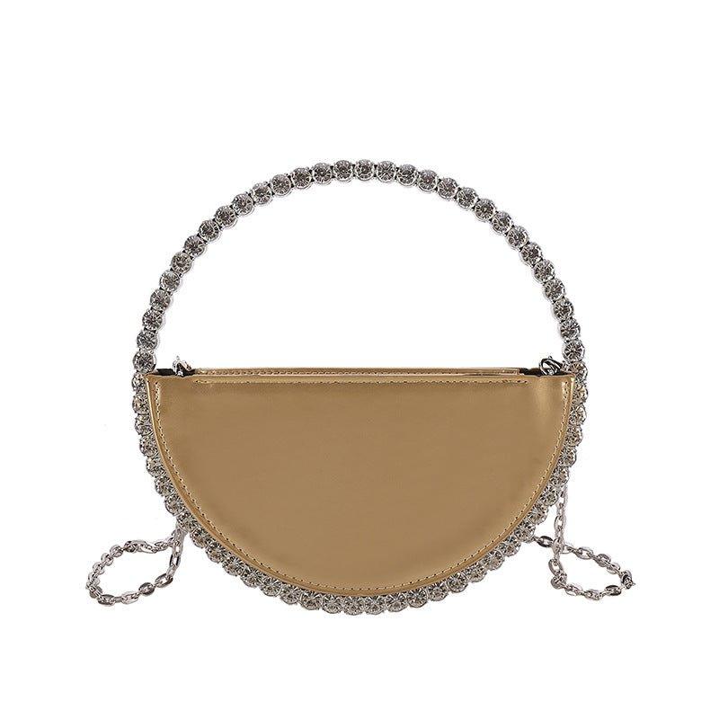 MAC154 Round Diamond Clutch - Mariam's Collection