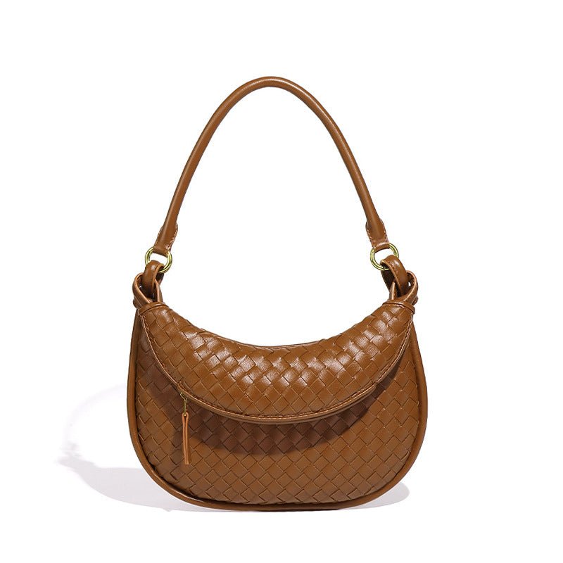 MAC177 Fashionable And Versatile Retro Woven High - end Shoulder Armpit Bag - Mariam's Collection