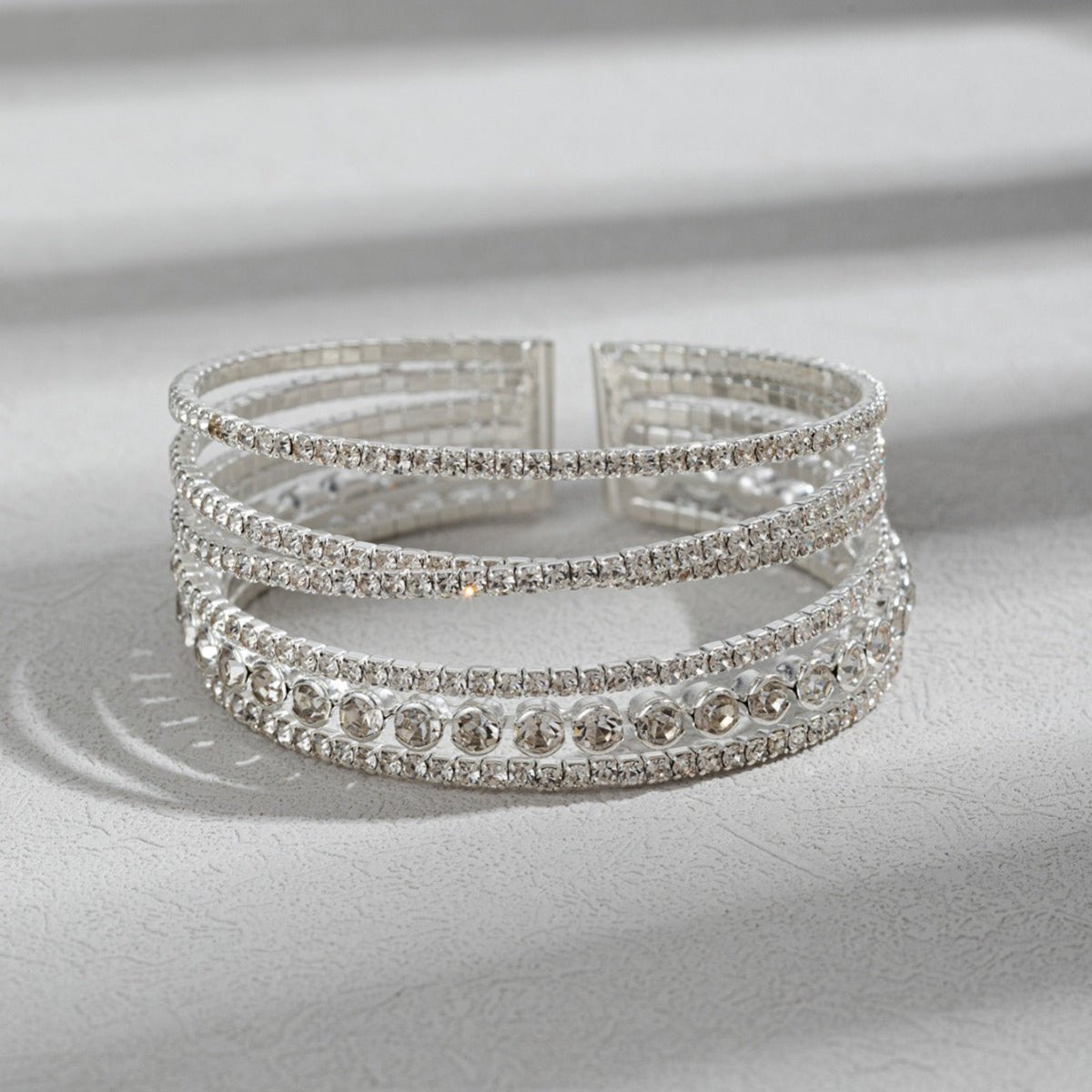 MAC184 Fashionable Rhinestone Stretch Diamond Bracelet - Mariam's Collection