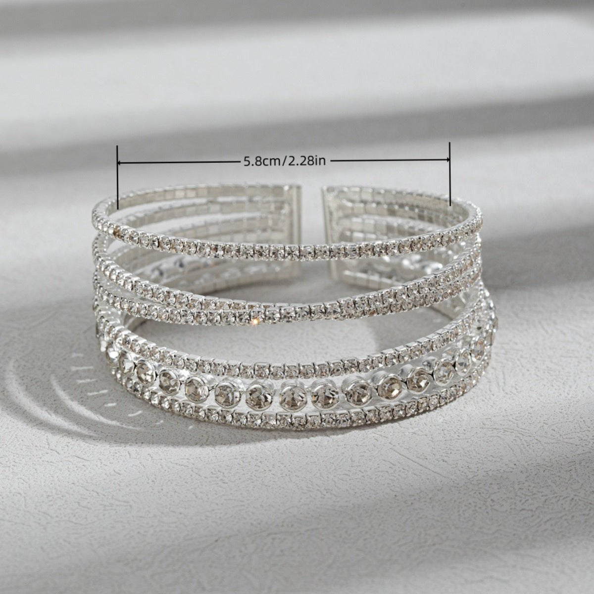 MAC184 Fashionable Rhinestone Stretch Diamond Bracelet - Mariam's Collection