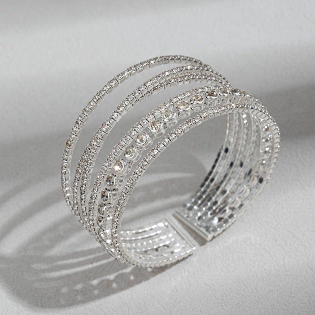 MAC184 Fashionable Rhinestone Stretch Diamond Bracelet - Mariam's Collection