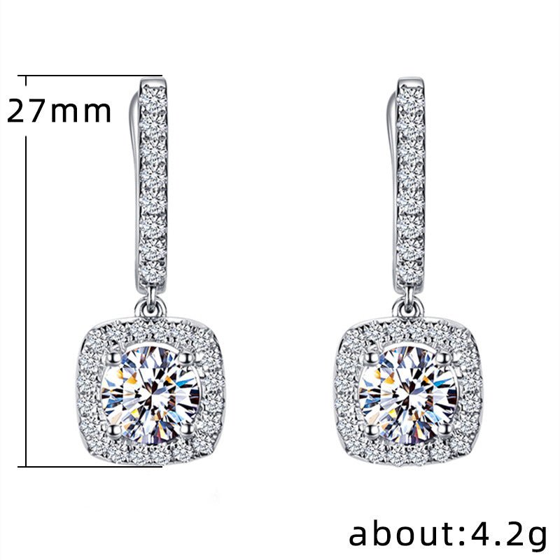 MAC191 Micropaved Zirconia Versatile Earrings - Mariam's Collection