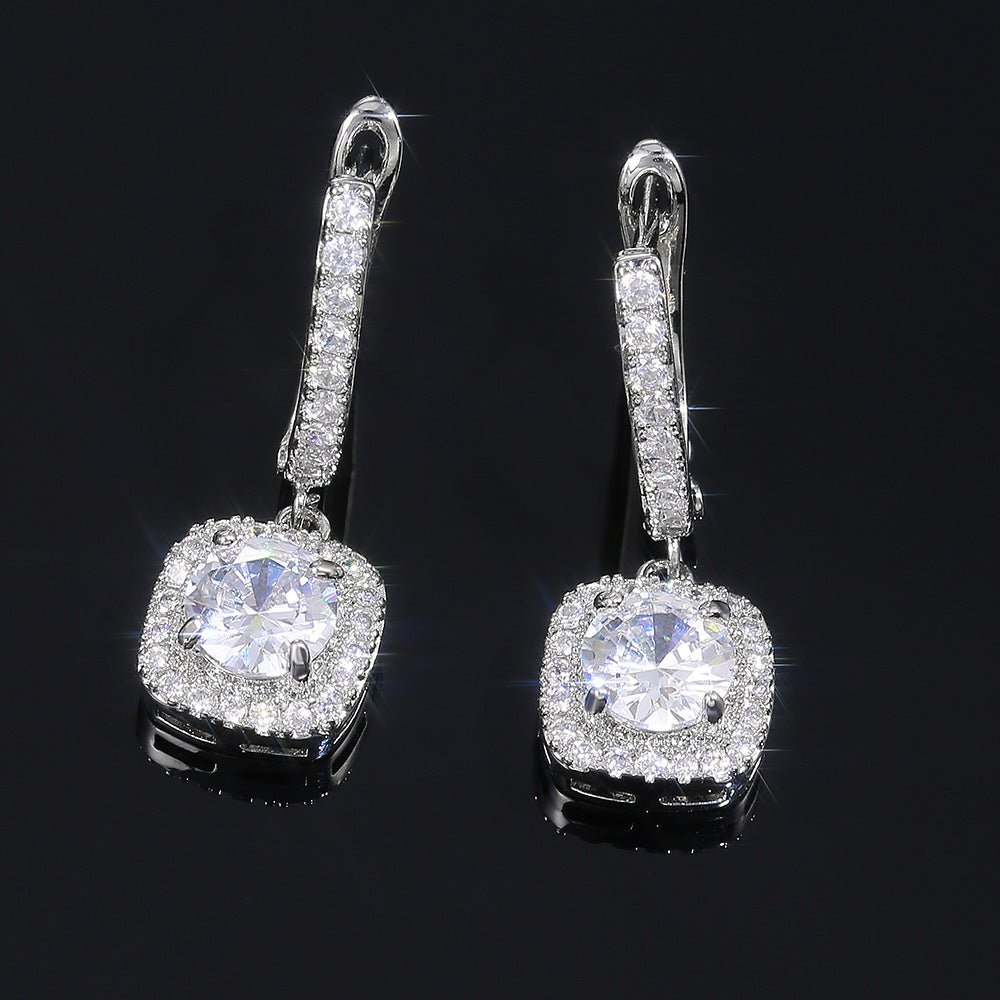 MAC191 Micropaved Zirconia Versatile Earrings - Mariam's Collection