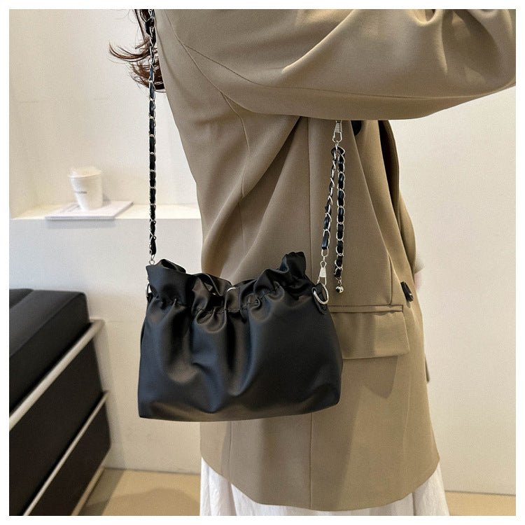 MAC201 Versatile Chain Shoulder Crossbody Pleated Cloud Bag - Mariam's Collection