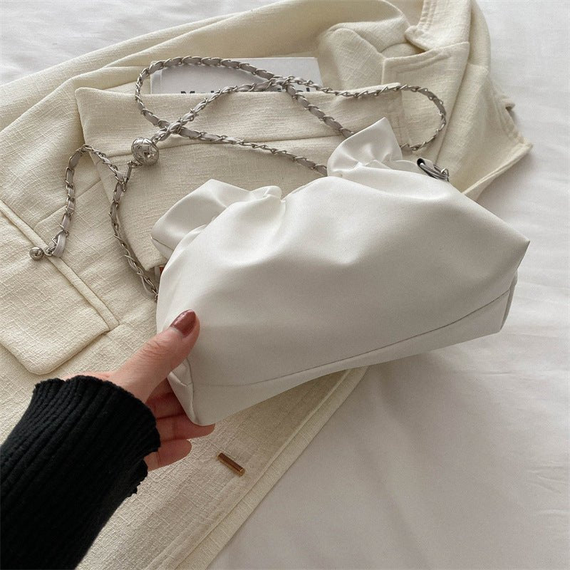Versatile Chain Shoulder Crossbody Pleated Cloud Bag(MAC201