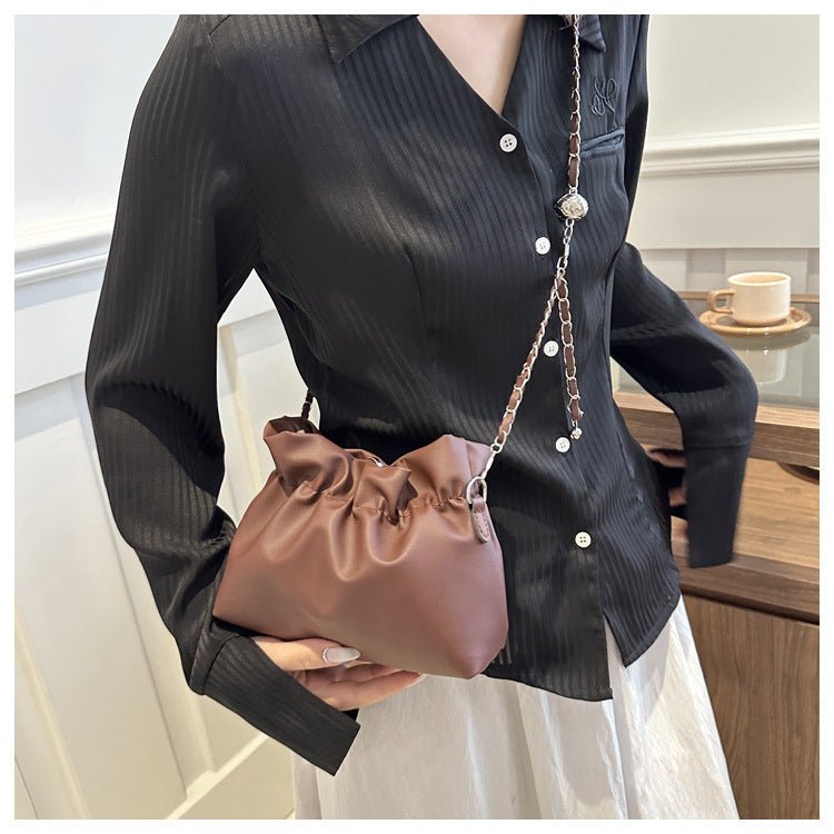 Versatile Chain Shoulder Crossbody Pleated Cloud Bag(MAC201