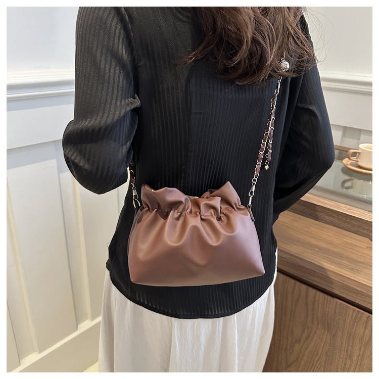 Versatile Chain Shoulder Crossbody Pleated Cloud Bag(MAC201
