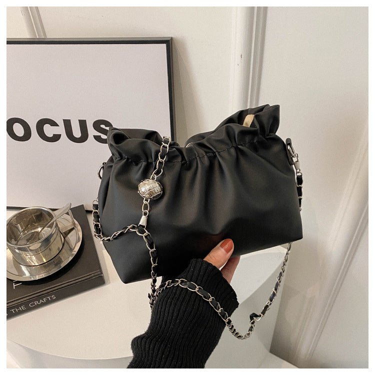 Versatile Chain Shoulder Crossbody Pleated Cloud Bag(MAC201