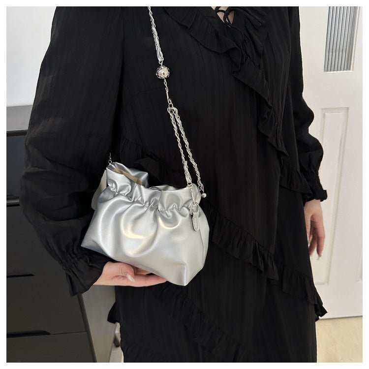 Versatile Chain Shoulder Crossbody Pleated Cloud Bag(MAC201
