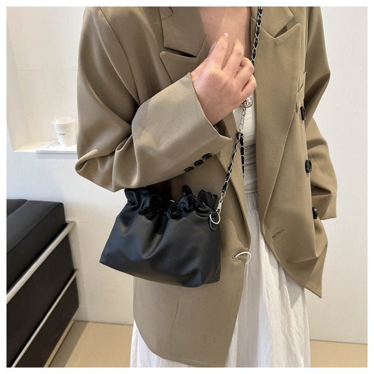 Versatile Chain Shoulder Crossbody Pleated Cloud Bag(MAC201