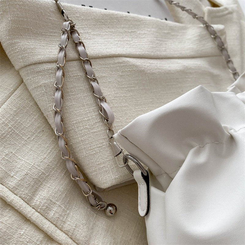 MAC201 Versatile Chain Shoulder Crossbody Pleated Cloud Bag - Mariam's Collection