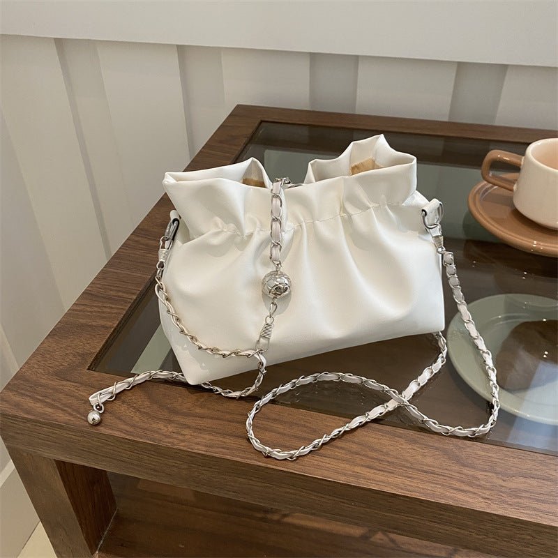 Versatile Chain Shoulder Crossbody Pleated Cloud Bag(MAC201