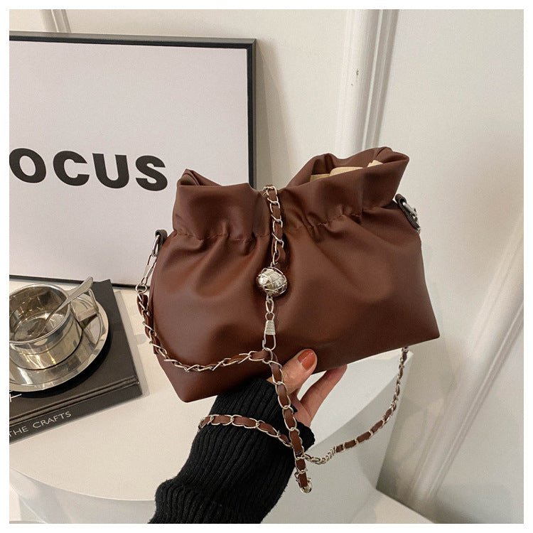 Versatile Chain Shoulder Crossbody Pleated Cloud Bag(MAC201
