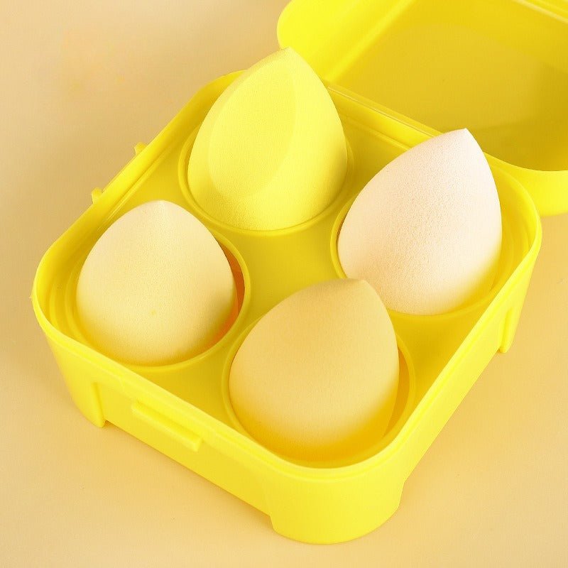 Makeup Sponge Set with Storage Case – 4/8 - Piece Blender Kit for Foundation & Concealer (MMU039) - Mariam's Collection