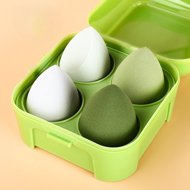 Makeup Sponge Set with Storage Case – 4/8 - Piece Blender Kit for Foundation & Concealer (MMU039) - Mariam's Collection
