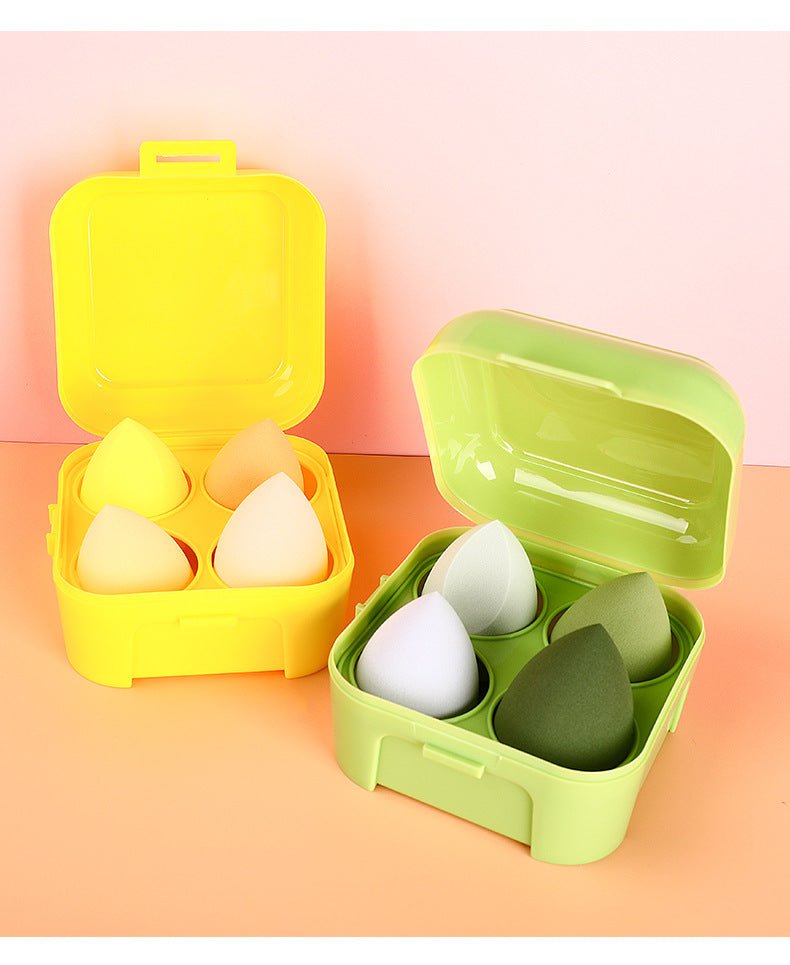 Makeup Sponge Set with Storage Case – 4/8 - Piece Blender Kit for Foundation & Concealer (MMU039) - Mariam's Collection