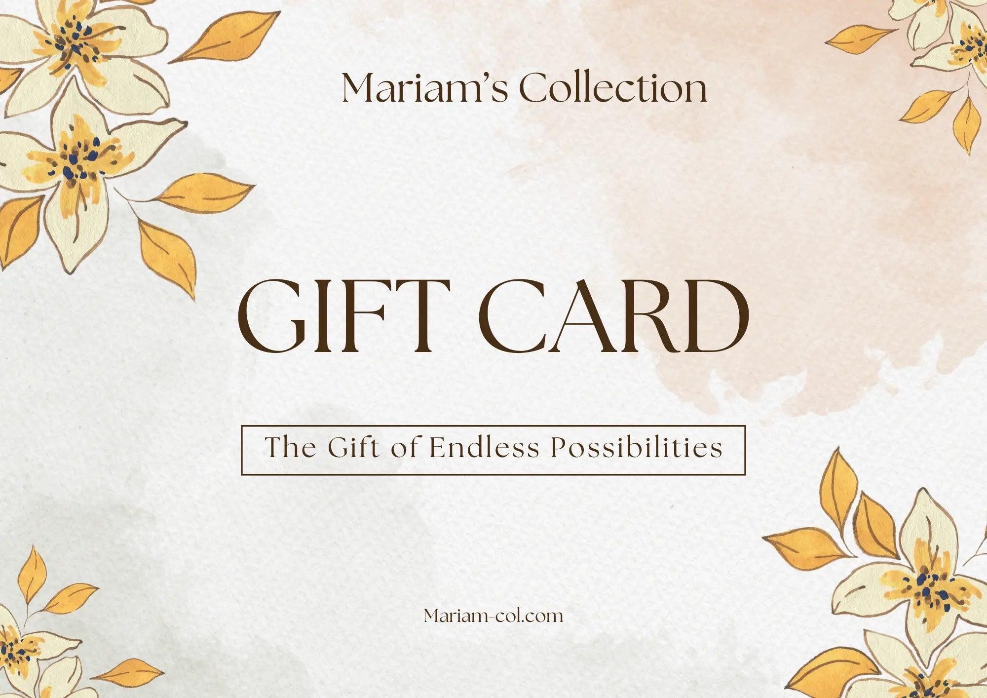 Mariam's Collection VIP Gift Card - Mariam's Collection