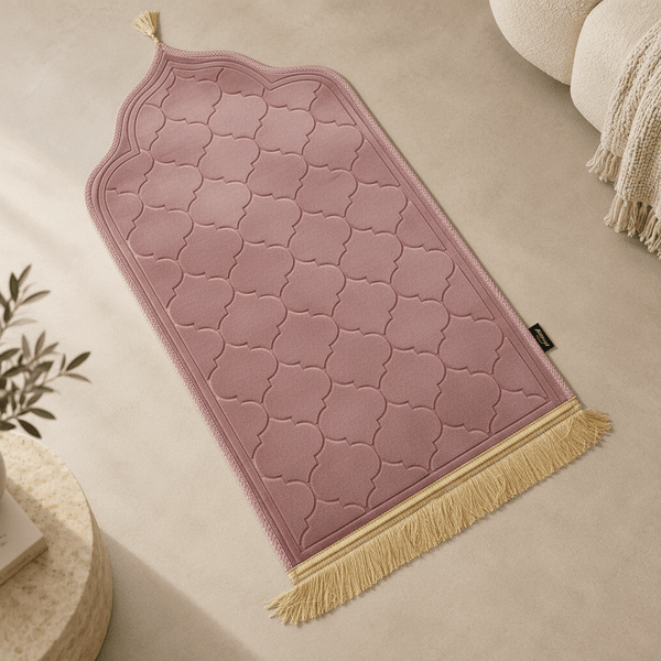 Soft Flannel Prayer Mat – Embossed Prayer Rug UK