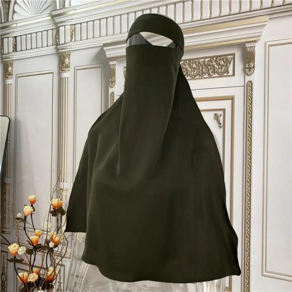 MH016 Soft Nidha Niqab 10 Shades Available - Mariam's Collection