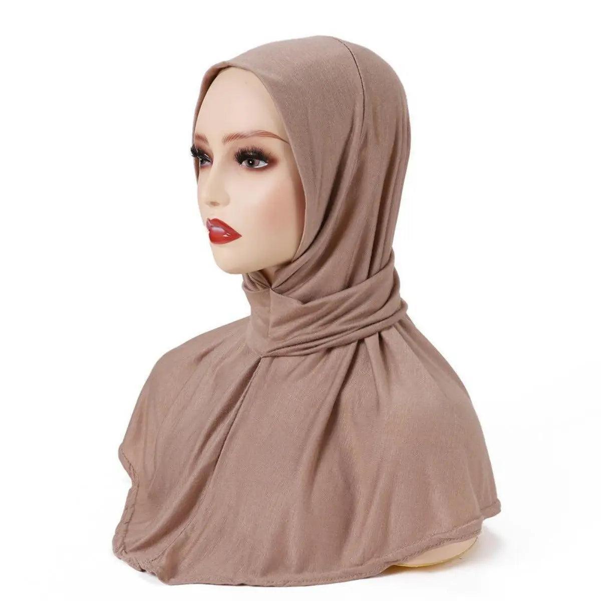MH017 Jersey Instant Hijab Neck-covered Undercap 2022 - Mariam's Collection