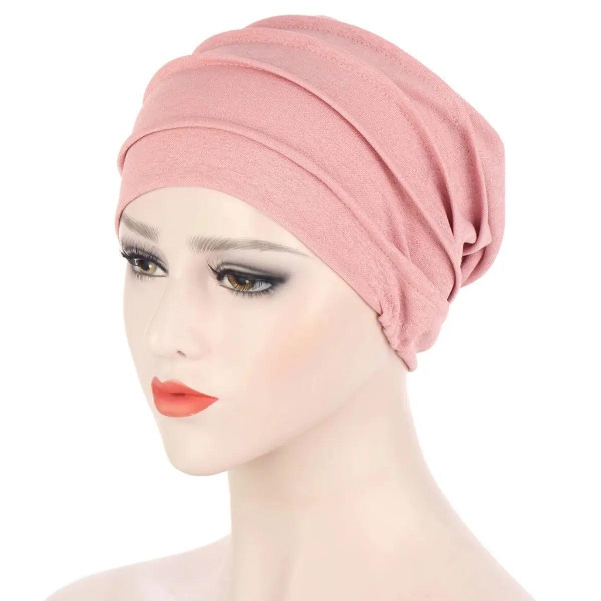 MH031 Solid Color Slub Cotton Undercap Hijab - Mariam's Collection