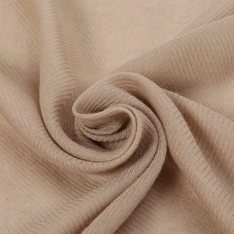 MH064 Breathable Cotton And Linen Herringbone Hijab - Mariam's Collection