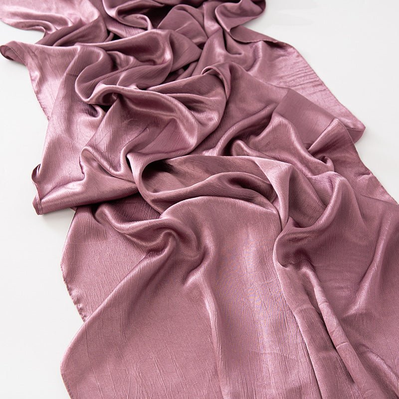 MH065 Bark Wrinkled Glossy Satin Imitation Silk - Mariam's Collection