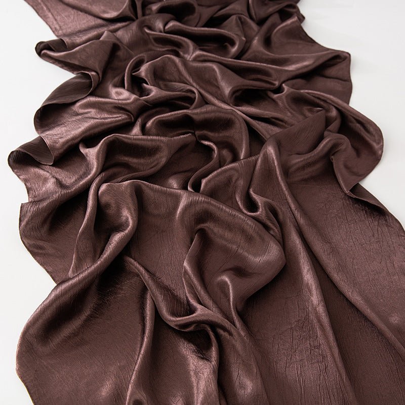 MH065 Bark Wrinkled Glossy Satin Imitation Silk - Mariam's Collection