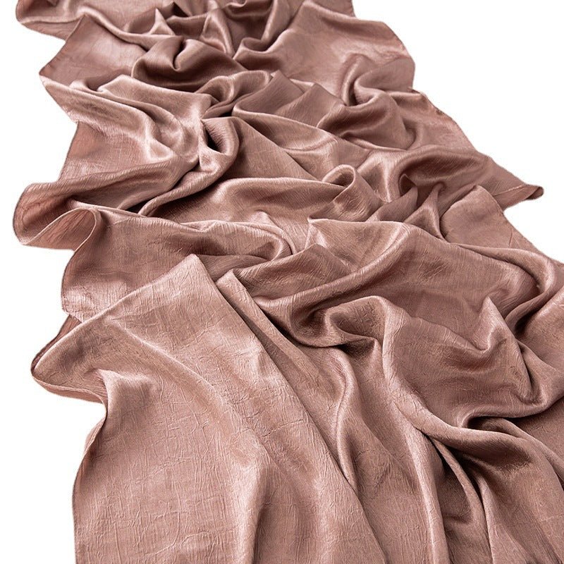 MH065 Bark Wrinkled Glossy Satin Imitation Silk - Mariam's Collection