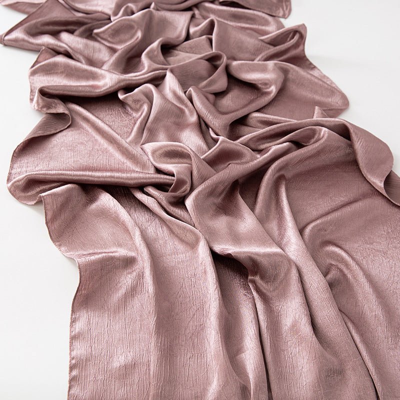 MH065 Bark Wrinkled Glossy Satin Imitation Silk - Mariam's Collection