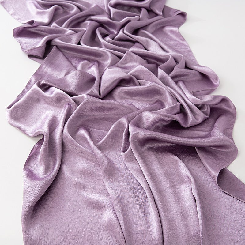 MH065 Bark Wrinkled Glossy Satin Imitation Silk - Mariam's Collection