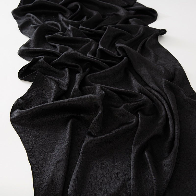 MH065 Bark Wrinkled Glossy Satin Imitation Silk - Mariam's Collection