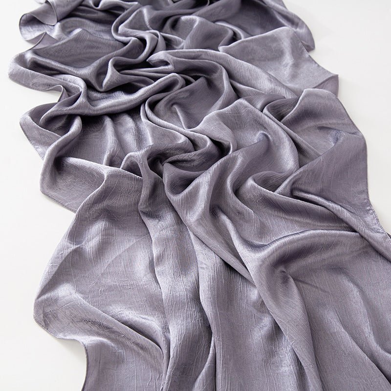 MH065 Bark Wrinkled Glossy Satin Imitation Silk - Mariam's Collection