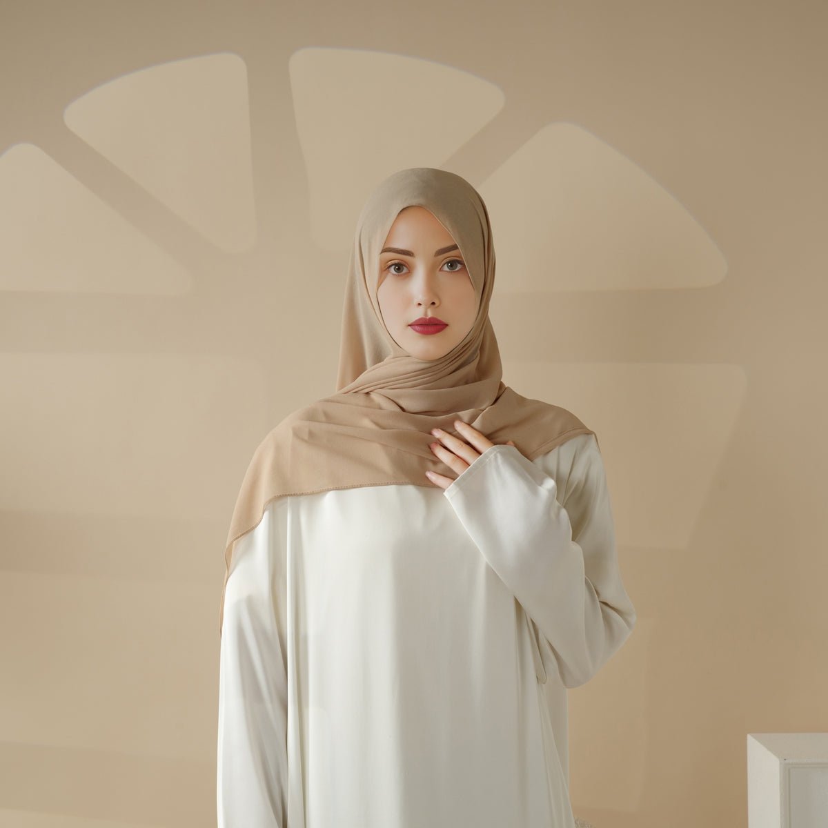 MH067 New Extra - Fine Plain Chiffon Shawl Hijab - Mariam's Collection