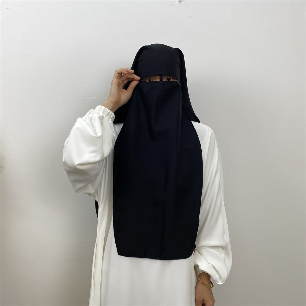 MH085 Fashionable And Versatile Nida Niqab - Mariam's Collection