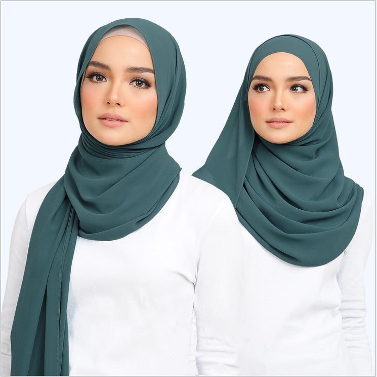 MH089 Pearl Chiffon Bubble Hijab - Mariam's Collection