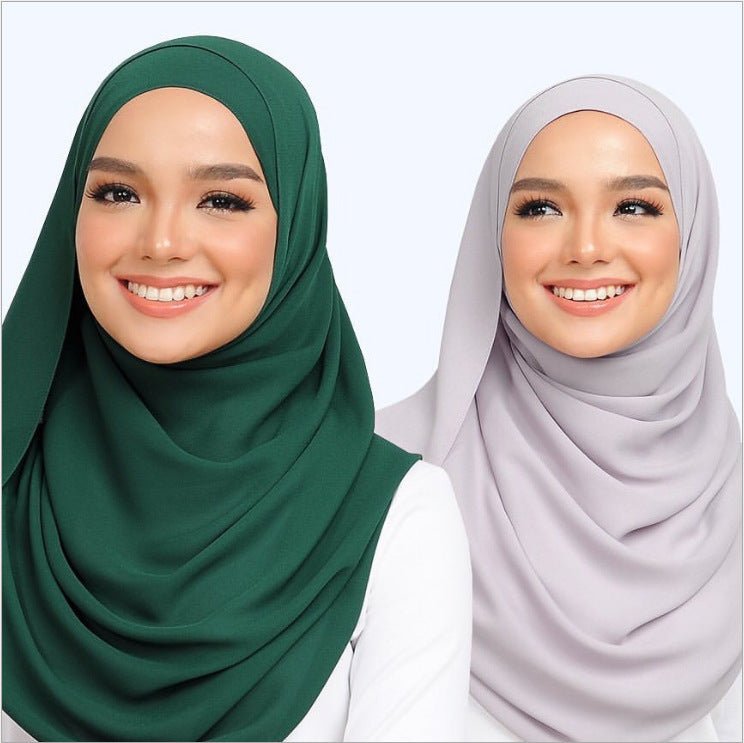 MH089 Pearl Chiffon Bubble Hijab - Mariam's Collection