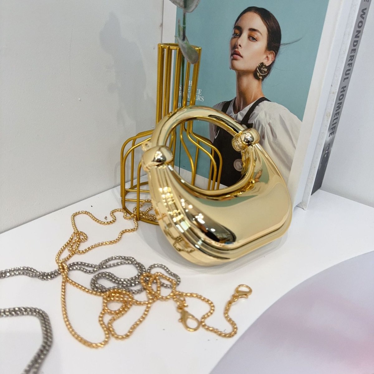 Mini Acrylic Crescent Bag Versatile Stylish Clutch Bag (MAC336) - Mariam's Collection