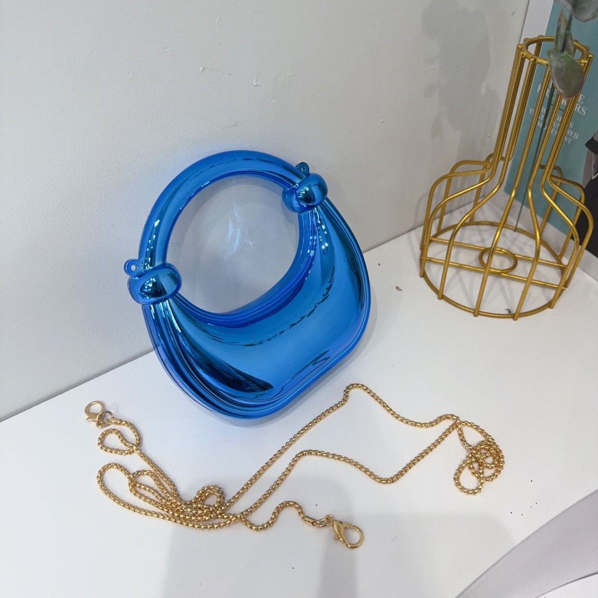 Mini Acrylic Crescent Bag Versatile Stylish Clutch Bag (MAC336) - Mariam's Collection